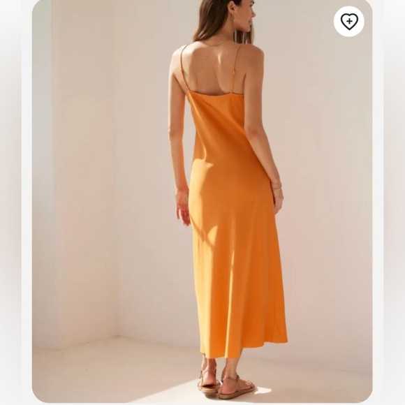 AYR Dress Ten Outta Ten Midi Slip in Cara Cara Orange - Picture 3 of 8